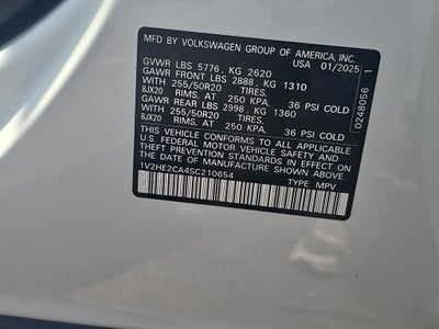 2025 Volkswagen Atlas Cross Sport 2.0T SE w/Technology