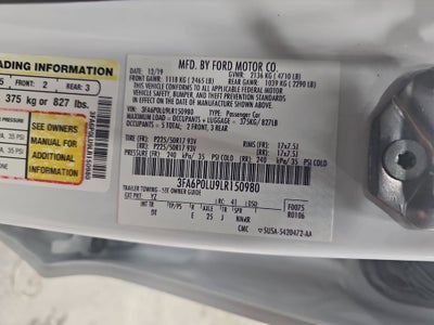 2020 Ford Fusion Hybrid SE