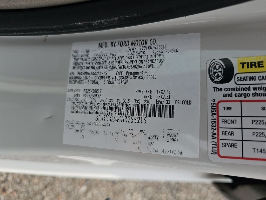 2010 Ford Fusion SEL