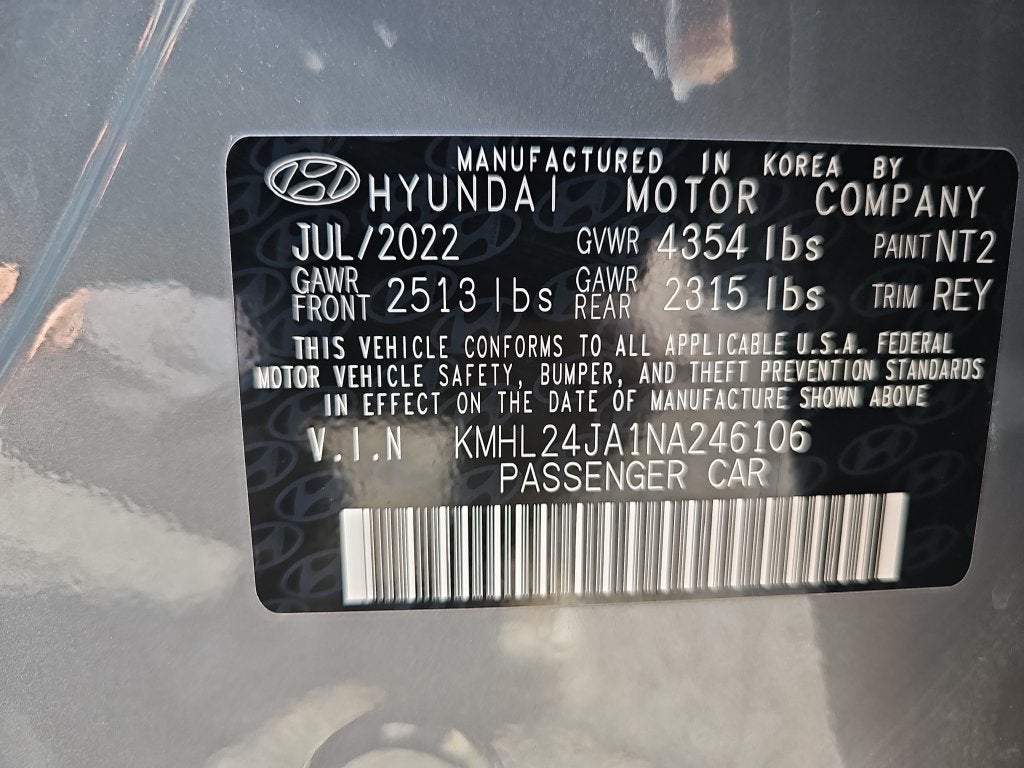 2022 Hyundai Sonata SE
