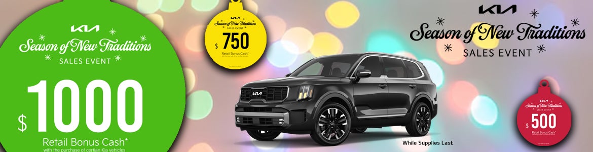 Season of New Traditions - Year End Sales Event - Midwest Kia