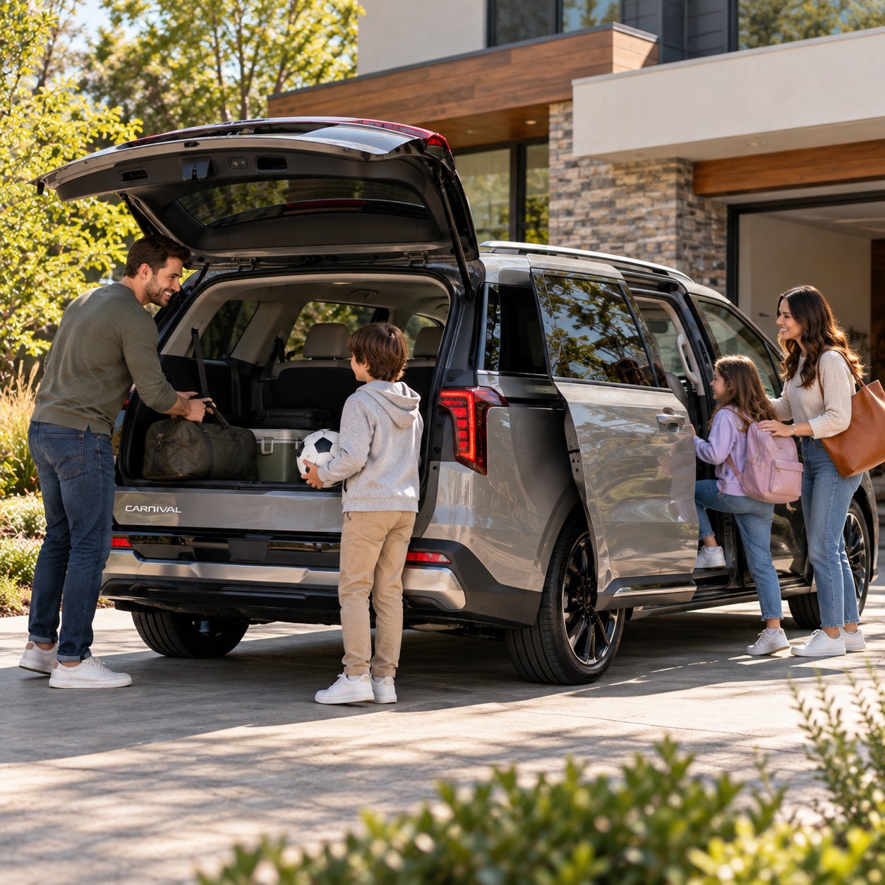 Kia Carnival lifestyle and cargo versatility