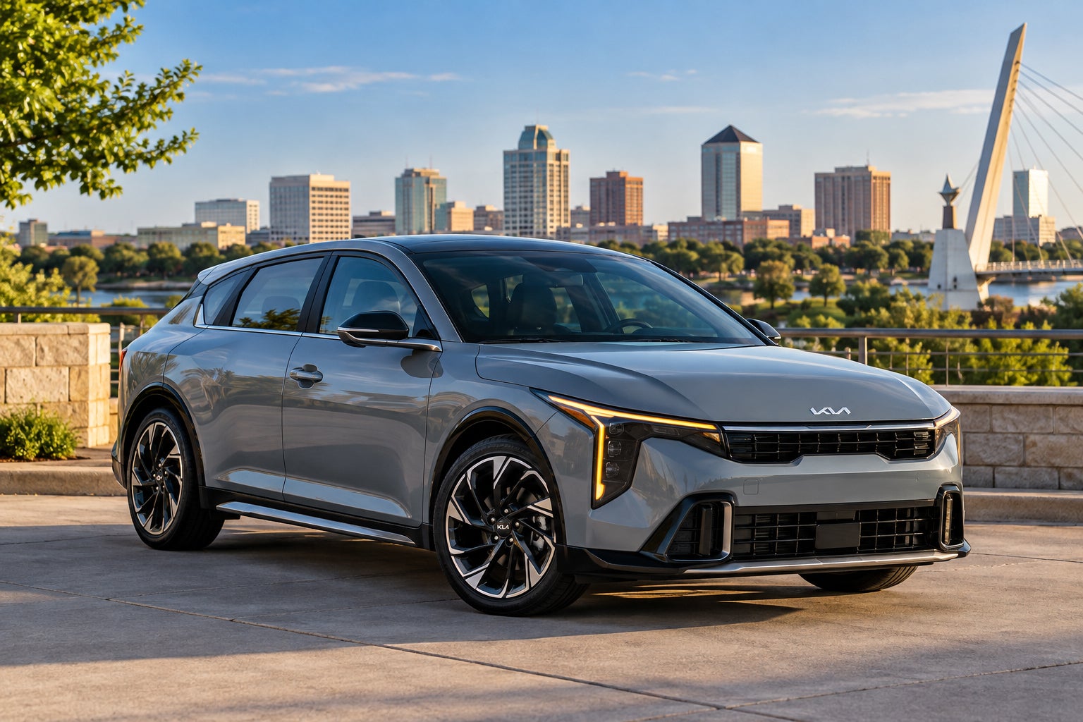 Kia K4 Hatchback lifestyle driving in Wichita Kansas