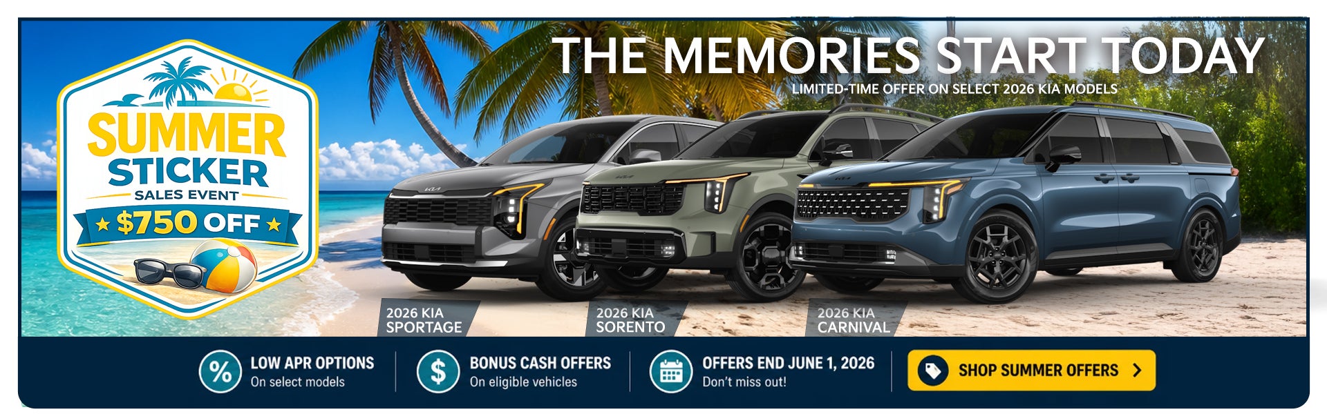 Kia Summer Sticker Sales Event
