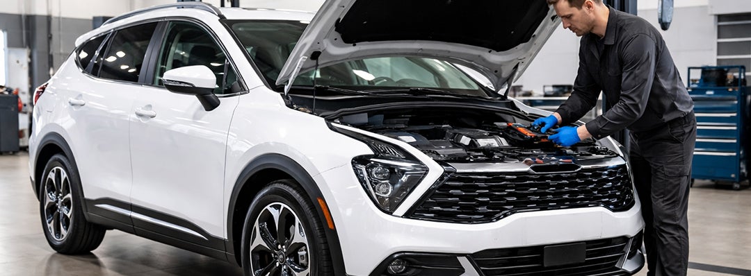 Car battery replacement service in Wichita, KS at Midwest Kia