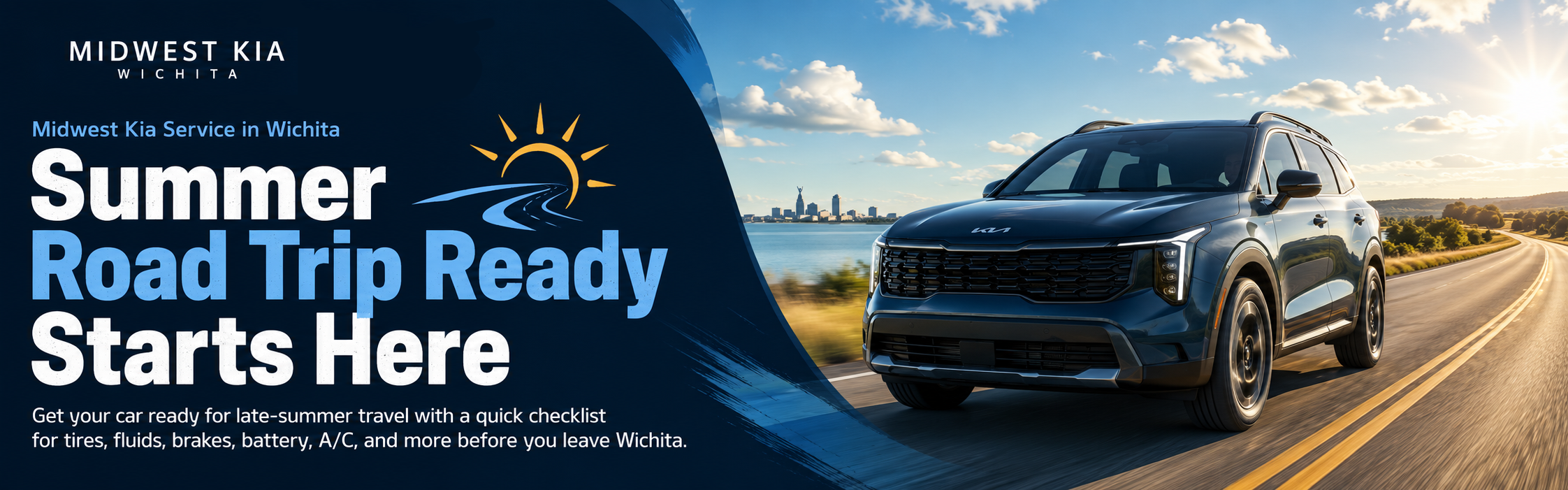 Summer Road Trip Ready Starts Here at Midwest Kia Service in Wichita Kansas