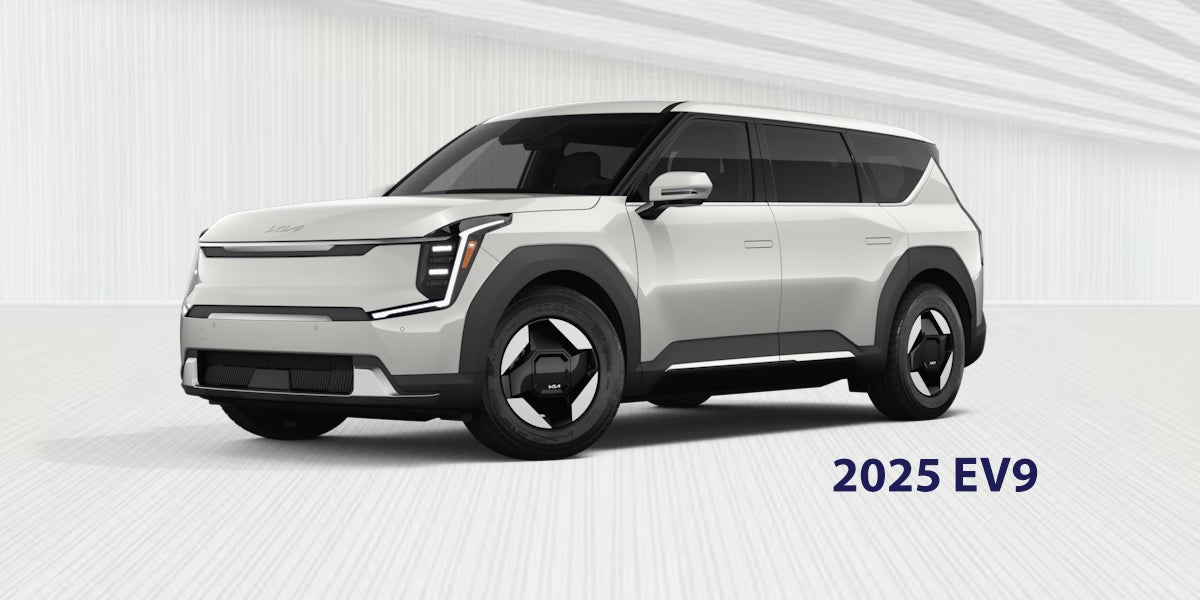 White Kia EV9 fleet vehicle