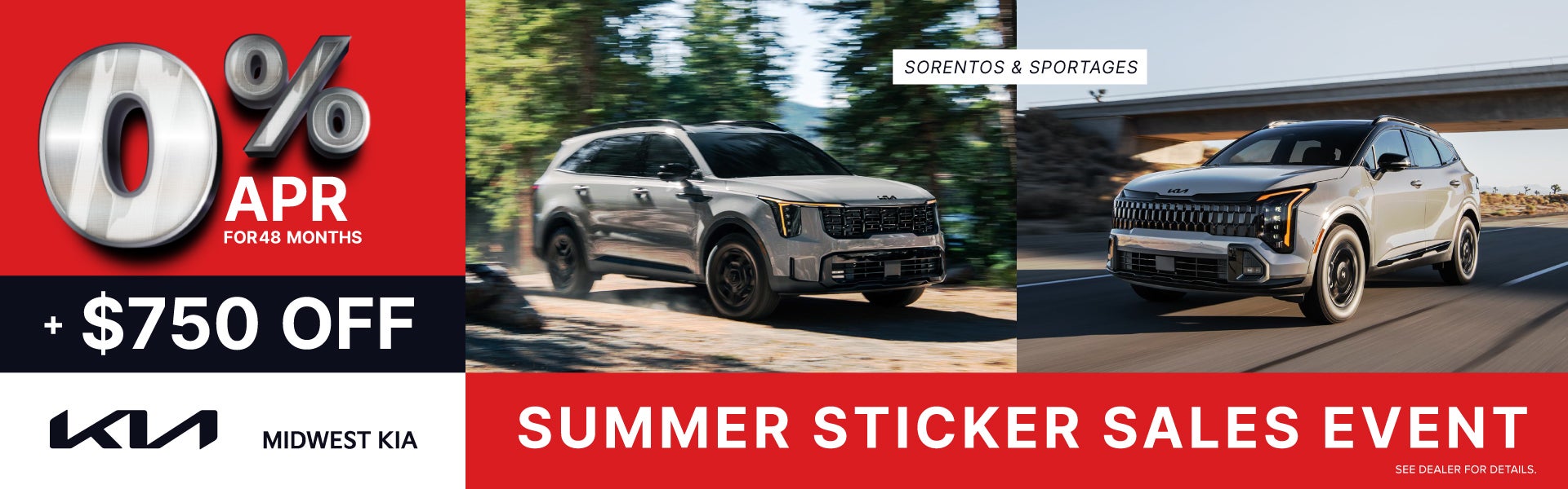 KIA Summer Sticker Sales Event