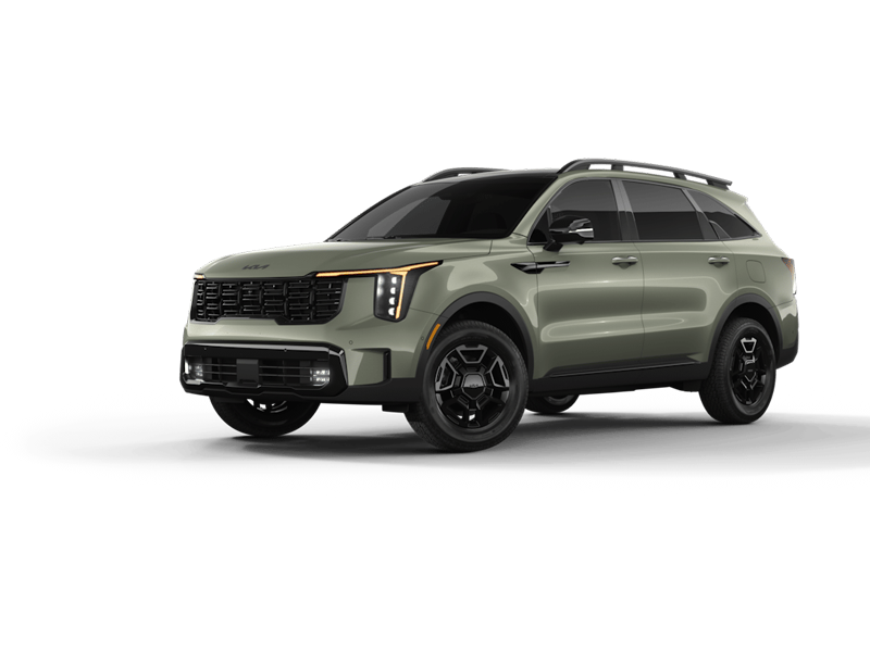 Jungle Green Kia Sorento 3rd-row SUV